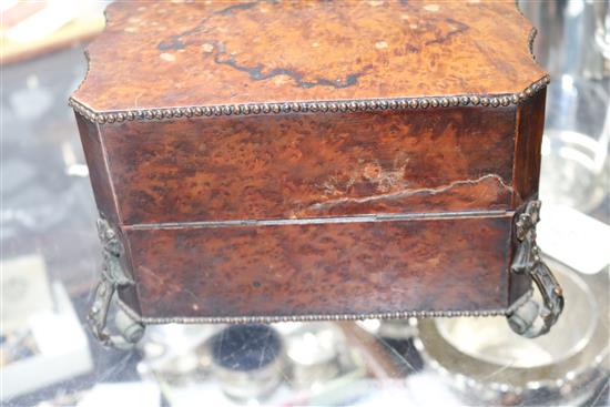 An early walnut jewellery box